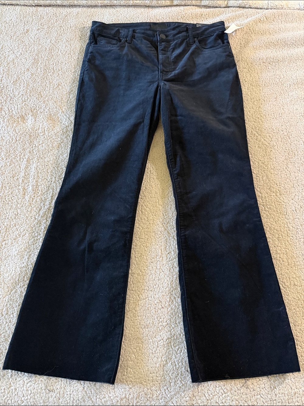 Kut from the Kloth Kelsey Fab AB Black Ankle Flare Jeans Size 12 New